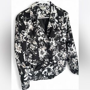 Studio Black and White Floral Jacket